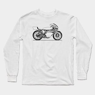 MT125R Motorcycle Sketch Art Long Sleeve T-Shirt